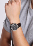 Emporio Armani Renato Chronograph Grey Dial Brown Leather Strap Watch For Men - AR2513 Authentic Buy Shop Now