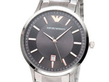 Emporio Armani Renato Quartz Grey Dial Silver Steel Strap Watch For Men - AR2514 Authentic Buy Shop Now