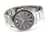 Emporio Armani Renato Quartz Grey Dial Silver Steel Strap Watch For Men - AR2514 Authentic Buy Shop Now