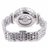 Emporio Armani Gianni T-Bar Automatic Silver Dial Silver Steel Strap Watch For Women - AR60022 Authentic Buy Shop Now