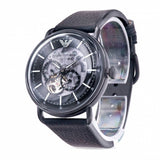 Emporio Armani Aviator Chronograph Black Dial Black Leather Strap Watch For Men - AR60028 Authentic Buy Shop Now