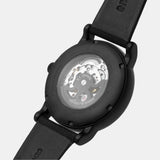 Emporio Armani Meccanico Quartz Black Dial Black Leather Strap Watch For Men - AR60032 Authentic Buy Shop Now