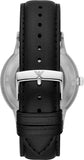 Emporio Armani Meccanico Skeleton Automatic Black Dial Black Leather Strap Watch for Men - AR60038 Authentic Buy Shop Now