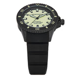Emporio Armani Sea Explorer Automatic Yellow Dial Black Silicone Strap Watch For Men - AR60085 Authentic Buy Shop Now