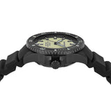 Emporio Armani Sea Explorer Automatic Yellow Dial Black Silicone Strap Watch For Men - AR60085 Authentic Buy Shop Now