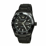 Emporio Armani Sportivo Quartz Black Dial Black Steel Strap Watch For Men - AR6049 Authentic Buy Shop Now