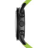 Emporio Armani Sports Analog Black Dial Green Rubber Strap Watch For Men - AR6115 Authentic Buy Shop Now