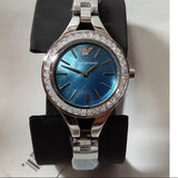 Emporio Armani Chiara Blue Dial Blue Leather Strap Watch for Women - AR7330 Authentic Buy Shop Now