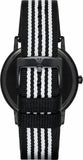 Emporio Armani Kappa Analog White Dial Two Tone Nylon Strap Watch For Men - AR80004 Authentic Buy Shop Now