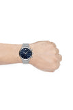 Hugo Boss Companion Blue Dial Silver Steel Strap Watch for Men - 1513653 Authentic Buy Shop Now