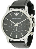 Emporio Armani Dress Analog Black Dial Black Leather Strap Watch For Men - AR8029 Authentic Buy Shop Now