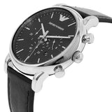 Emporio Armani Dress Analog Black Dial Black Leather Strap Watch For Men - AR8029 Authentic Buy Shop Now