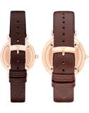 Emporio Armani Analog White Dial Brown Leather Strap Watch For Men - AR9042 Authentic Buy Shop Now