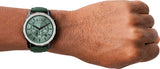 Armani Exchange Banks Chronograph Green Dial Green Leather Strap Watch For Men - AX1725 Authentic Buy Shop Now