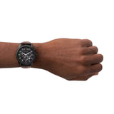 Armani Exchange Outerbanks Chronograph Black Dial Brown Leather Strap Watch For Men - AX1732 Authentic Buy Shop Now