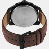 Armani Exchange Outerbanks Chronograph Black Dial Brown Leather Strap Watch For Men - AX1732 Authentic Buy Shop Now