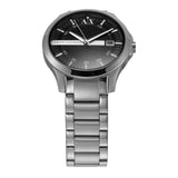 Armani Exchange Hampton Chronograph Black Dial Silver Steel Strap Watch For Men - AX2103 Authentic Buy Shop Now