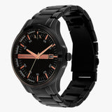 Armani Exchange Hampton Chronograph Black Dial Black Steel Strap Watch For Men - AX2150 Authentic Buy Shop Now