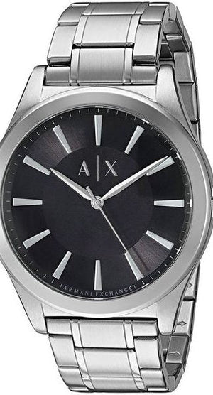 Armani Exchange Nico Analog Black Dial Silver Steel Strap Watch For Men - AX2320 Authentic Buy Shop Now