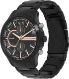 Armani Exchange Chronograph Black Dial Black Steel Strap Watch For Men - AX2429 Authentic Buy Shop Now