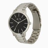 Armani Exchange Cayde Analog Black Dial Silver Steel Strap Watch For Men - AX2700 Authentic Buy Shop Now