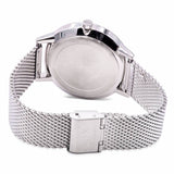 Armani Exchange Cayde Chronograph Black Dial Silver Mesh Strap Watch For Men - AX2714 Authentic Buy Shop Now