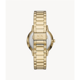 Armani Exchange Cayde Chronograph Black Dial Gold Steel Strap Watch for Men - AX2747 Authentic Buy Shop Now