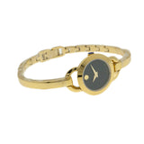 Movado Rondiro 22mm Black Dial Yellow Gold Steel Strap Watch For Women - 0606888 Authentic Buy Shop Now
