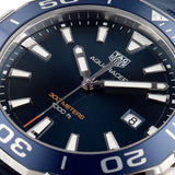 Tag Heuer Aquaracer Quartz Blue Dial Blue Rubber Strap Watch for Men - WAY101C.FT6153 Authentic Buy Shop Now