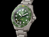 Tag Heuer Aquaracer Professional 300 Automatic Green Dial Silver Steel Strap Watch for Men - WBP208B.BF0631 Authentic Buy Shop Now