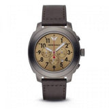 Emporio Armani Delta Chronograph Brown Dial Brown Leather Strap Dial Watch For Men - AR6055 Authentic Buy Shop Now