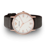 Emporio Armani Dress Quartz White Dial Brown Leather Strap Watch For Men - AR11011 Authentic Buy Shop Now
