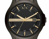 Armani Exchange Hampton Chronograph Black Dial Black Steel Strap Watch For Men - AX2413 Authentic Buy Shop Now