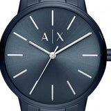 Armani Exchange Cayde Analog Blue Dial Blue Steel Strap Watch For Men - AX2702 Authentic Buy Shop Now