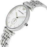 Emporio Armani Classic Silver Dial Silver Steel Strap Watch For Men - AR1819 Authentic Buy Shop Now