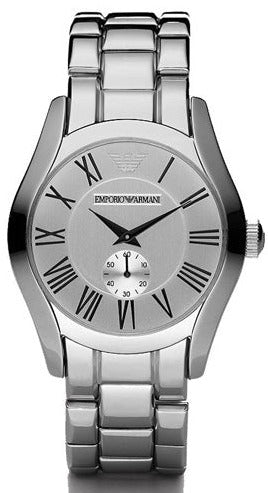 Emporio Armani Classic Quartz Silver Dial Silver Steel Strap Watch For Men - AR0647 Authentic Buy Shop Now
