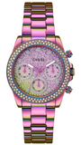 Guess Confetti Chronograph Crystals Multicolor Dial Purple Steel Strap Watch For Women - GW0483L5 Authentic Buy Shop Now