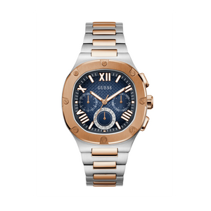 Guess Headliner Multifunction Blue Dial Two Tone Steel Strap Watch For Men - GW0572G4 Authentic Buy Shop Now