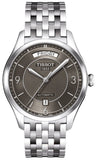 Tissot T Classic T One Automatic Grey Dial Silver Steel Strap Watch For Men - T038.430.11.067.00 Authentic Buy Shop Now