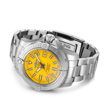 Breitling Avenger Automatic 45mm Seawolf Yellow Dial Silver Steel Strap Strap Watch for Men - A17319101/1A1 Authentic Buy Shop Now