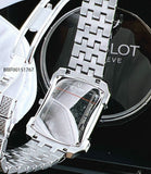 Bulova Crystal Collection Black Dial Silver Steel Strap Watch for Men - 98C108 Authentic Buy Shop Now