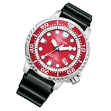 Citizen Eco Drive Promaster Marine Red Dial Black Rubber Strap Watch For Men - BN0159-15X Authentic Buy Shop Now