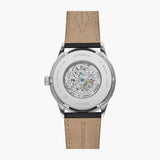 Fossil Forrester Automatic Skeleton Grey Dial Brown Leather Strap Watch for Men - ME3178 Authentic Buy Shop Now