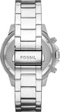 Fossil Bannon Chronograph Green Dial Silver Steel Strap Watch for Men - BQ2492 Authentic Buy Shop Now