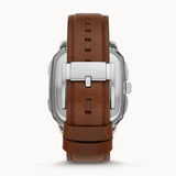Fossil Inscription Automatic Skeleton Blue Dial Brown Leather Strap Watch for Men - BQ2571 Authentic Buy Shop Now
