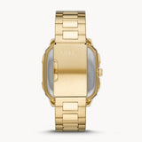 Fossil Inscription Automatic Skeleton Black Dial Gold Steel Strap Watch for Men - BQ2573 Authentic Buy Shop Now