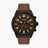Fossil Brox Multifunction Brown Dial Brown Leather Strap Watch for Men - BQ2802 Authentic Buy Shop Now
