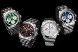 Breitling Chronomat B01 42 Six Nations England White Dial Silver Steel Strap Watch for Men - AB0134A71A1A1 Authentic Buy Shop Now