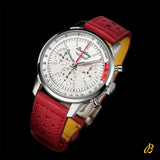 Breitling Top Time B01 Ford Thunderbird White Dial Red Leather Strap Watch for Men - AB01766A1A1X1 Authentic Buy Shop Now