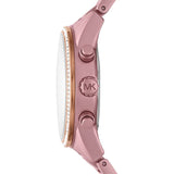 Michael Kors Ritz Chronograph Rose Gold Dial Rose Gold Steel Strap Watch For Women - MK6753 Authentic Buy Shop Now